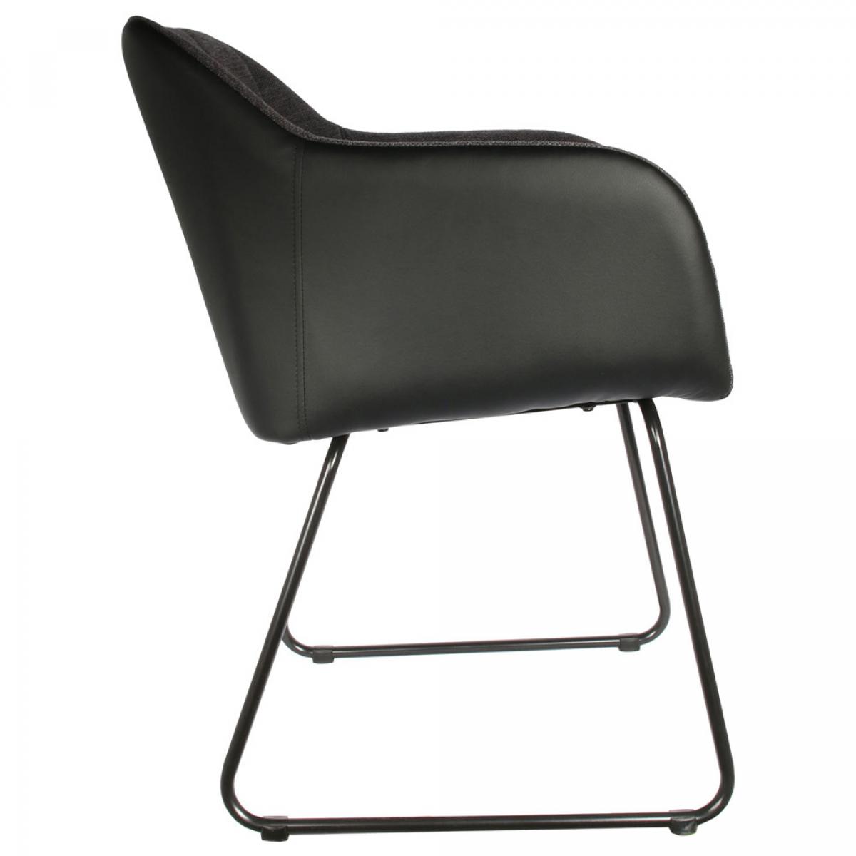 Set 2 butacas gris negra memphis