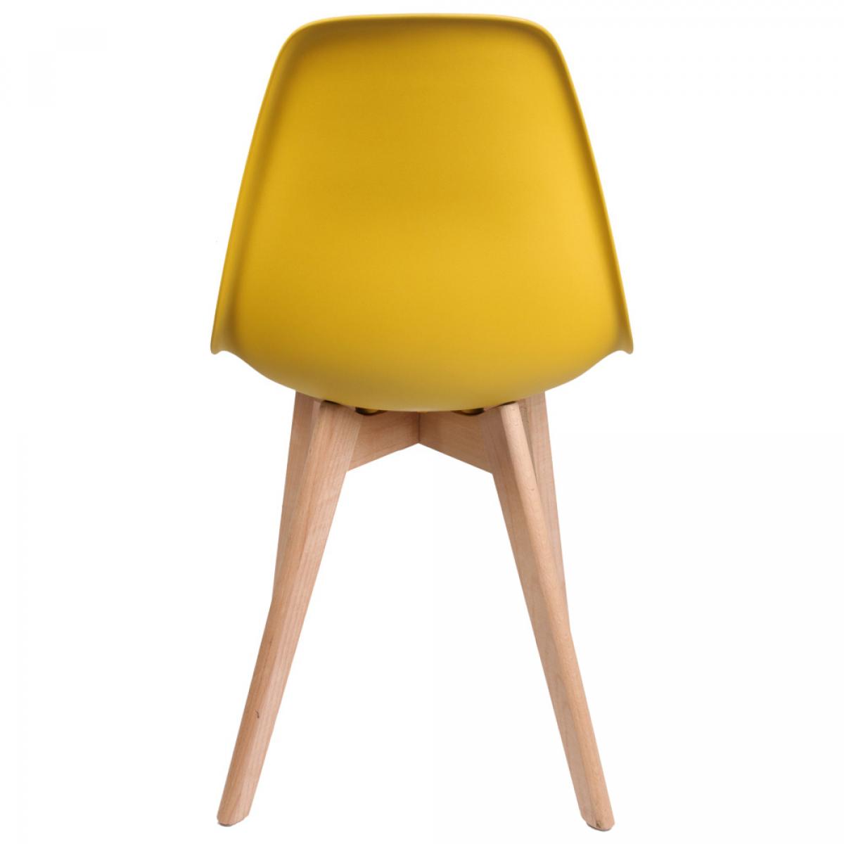 Set 2 sillas escandinavas mostaza