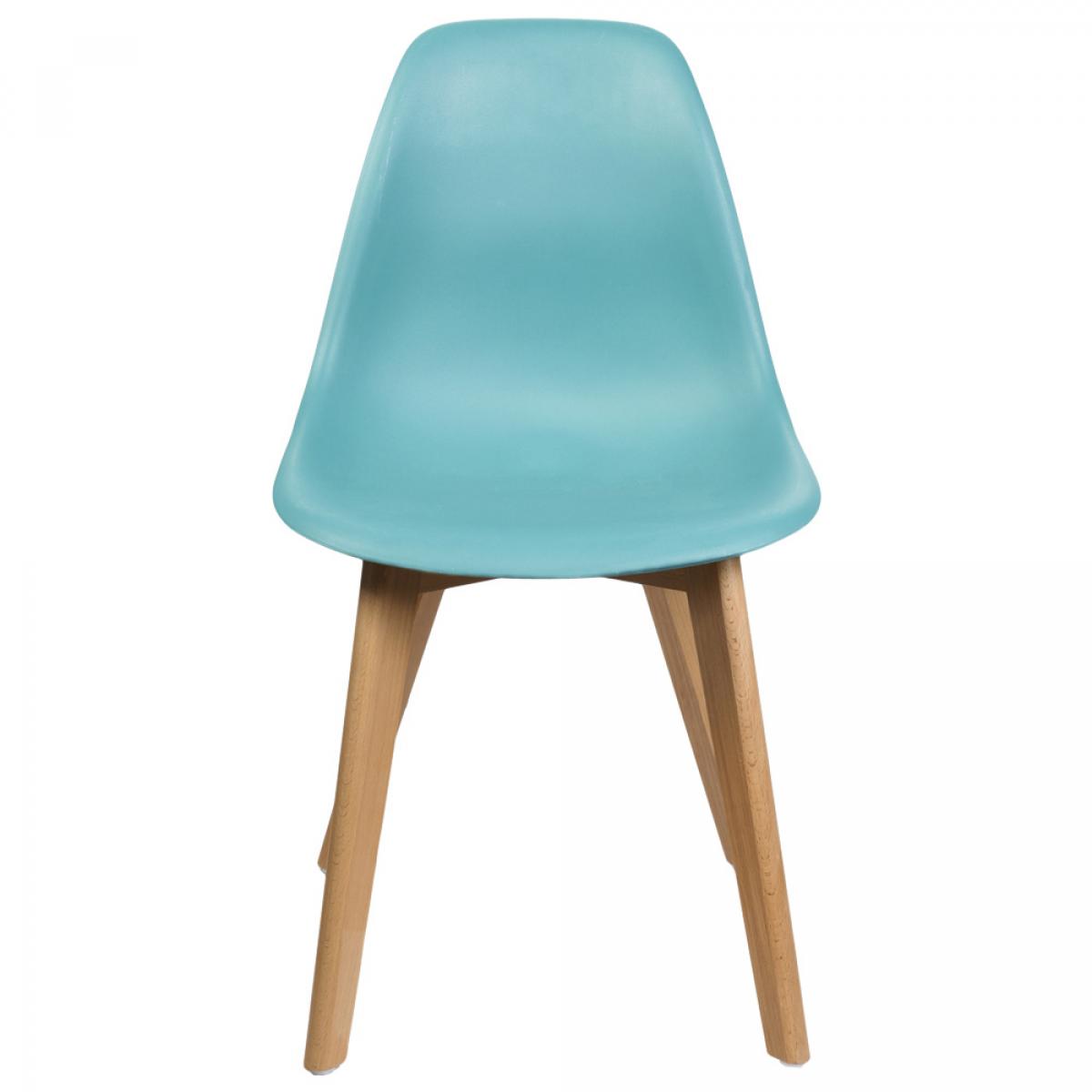 Set 2 sillas escandinavas azul cielo