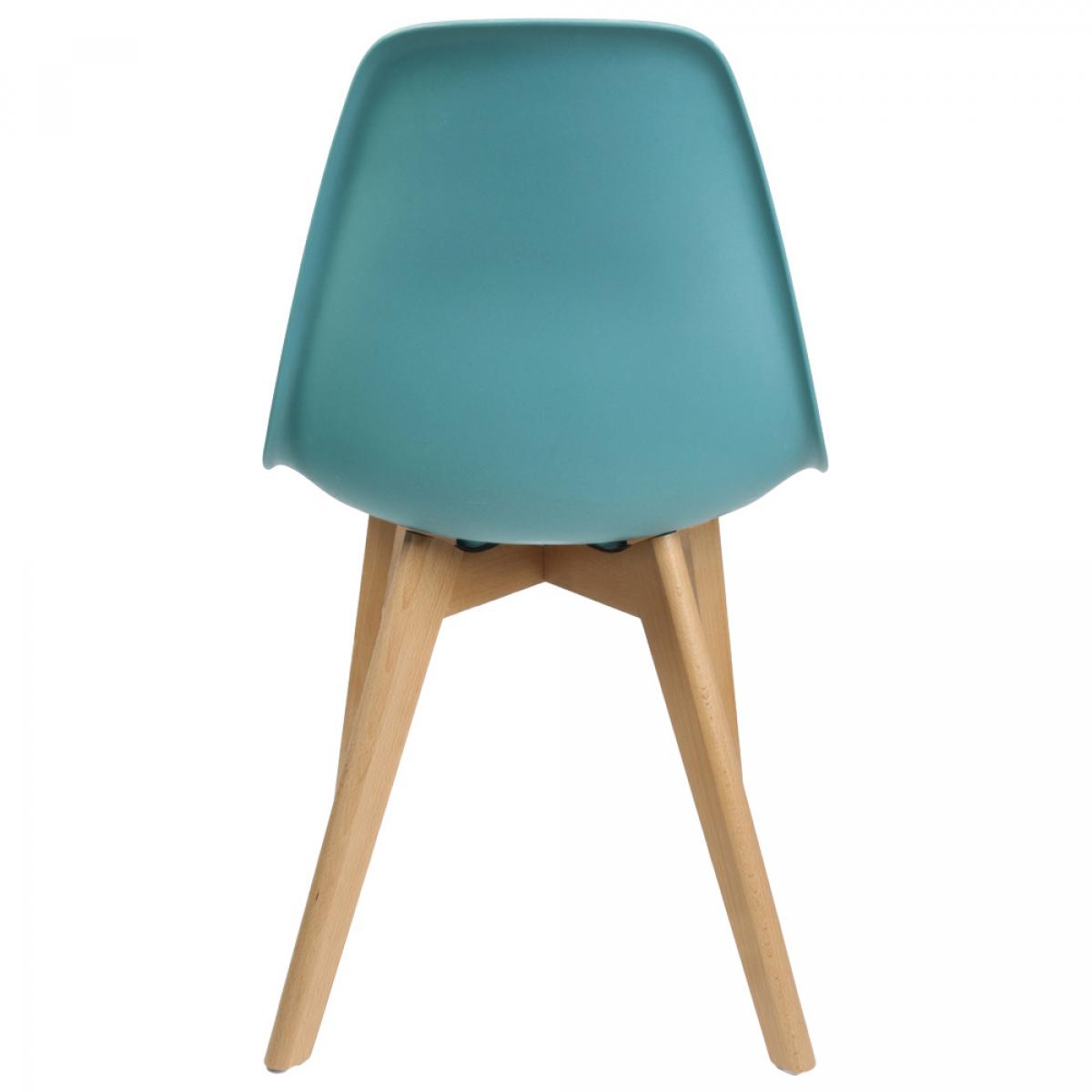 Set 2 sillas escandinavas azul cielo