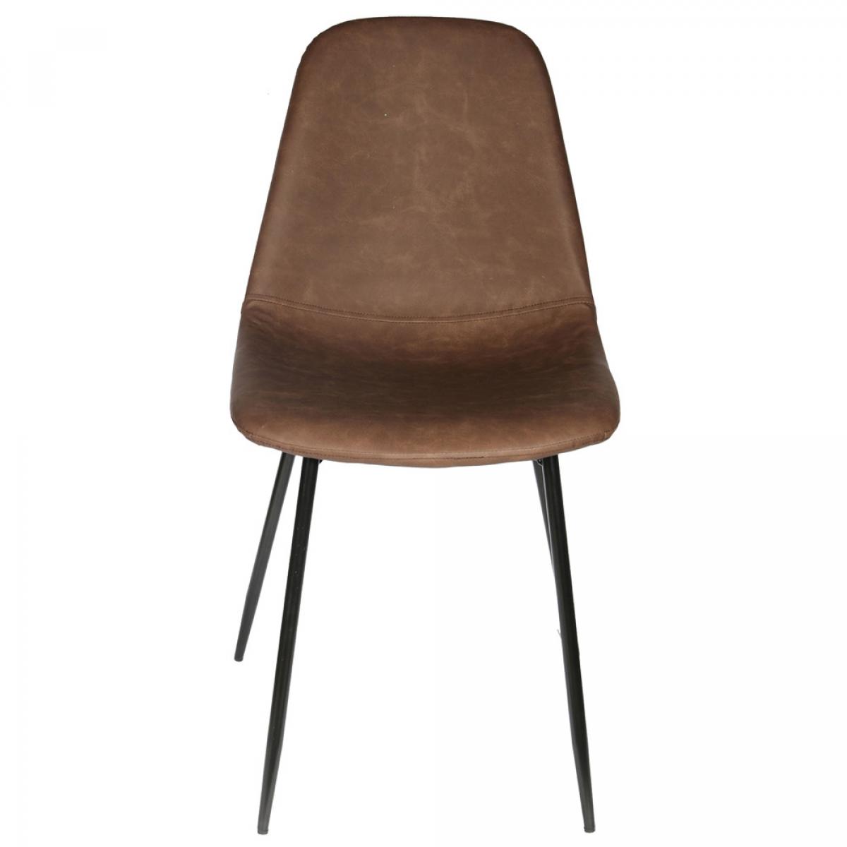 Set 4 sillas marrón amber