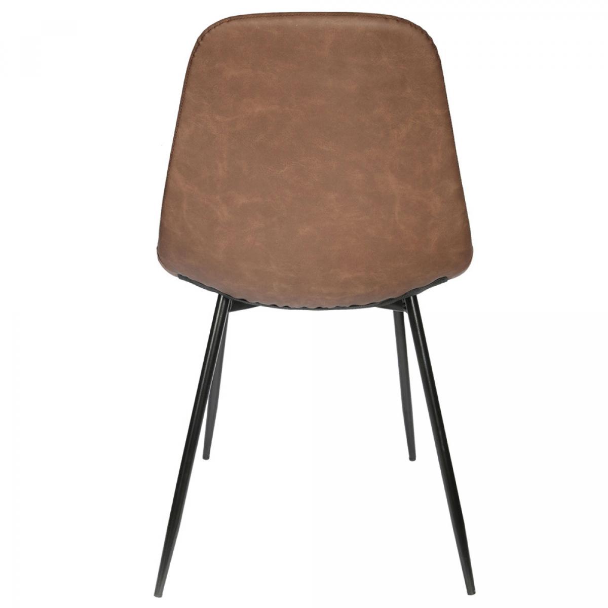 Set 4 sillas marrón amber