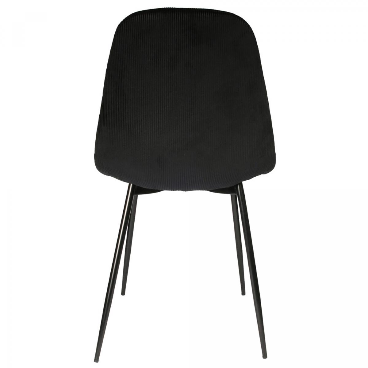 Set 4 sillas terciopelo negra giulia