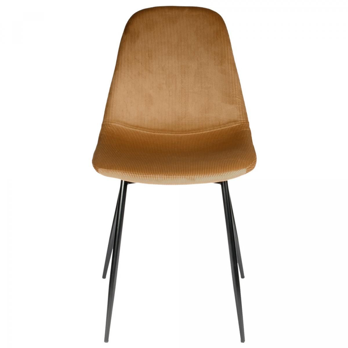 Set 4 sillas terciopelo mostaza giuli