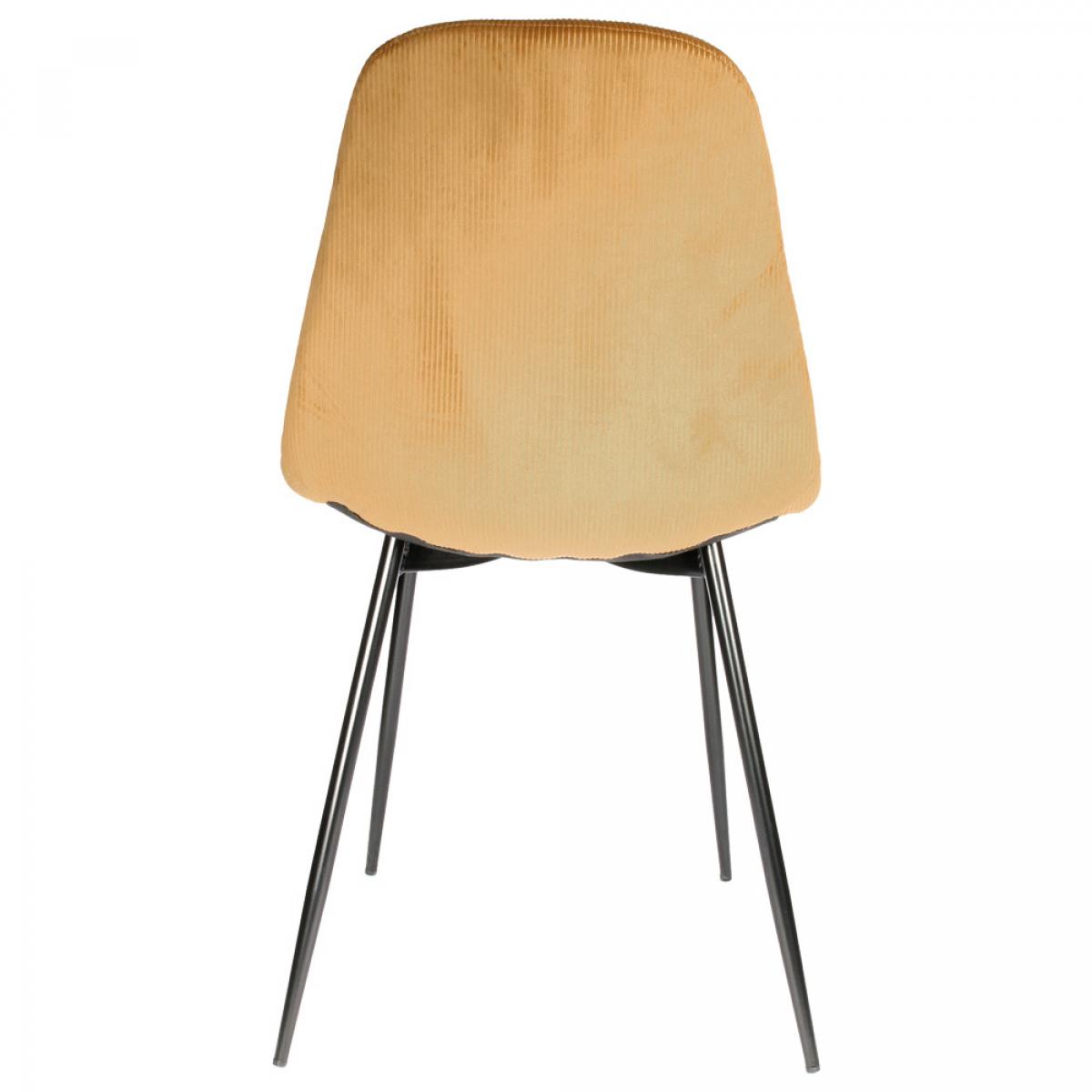 Set 4 sillas terciopelo mostaza giuli