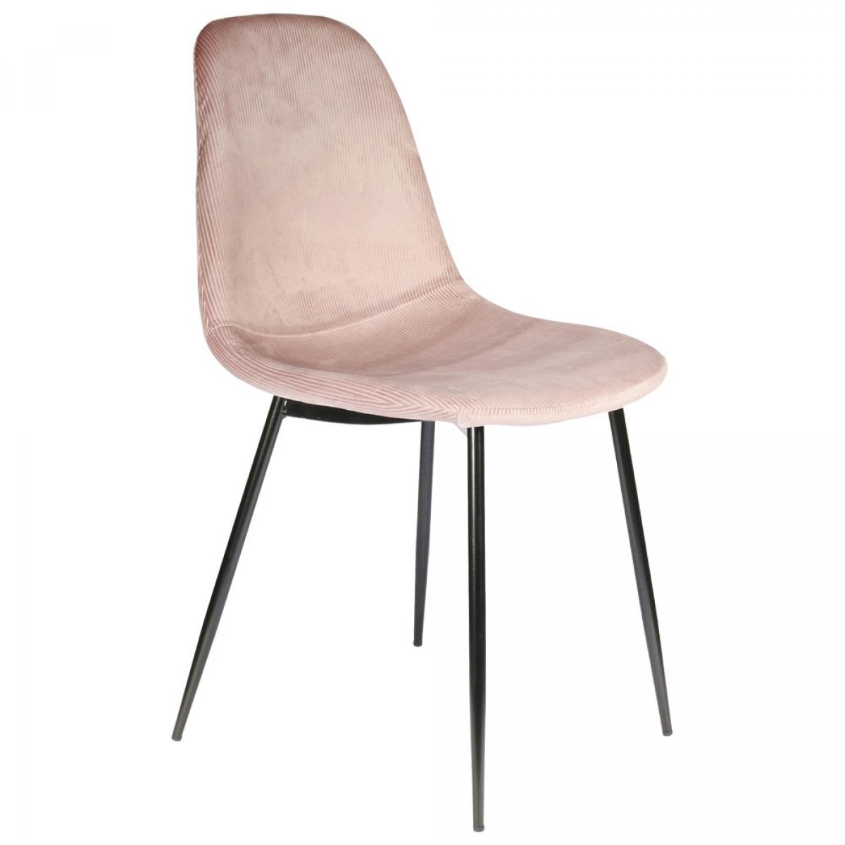 Set 4 sillas terciopelo rosa giulia