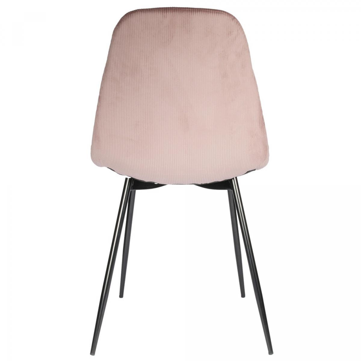 Set 4 sillas terciopelo rosa giulia