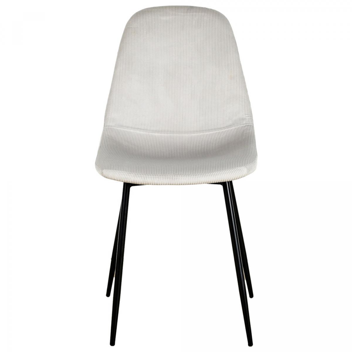 Set 4 sillas terciopelo gris claro giulia