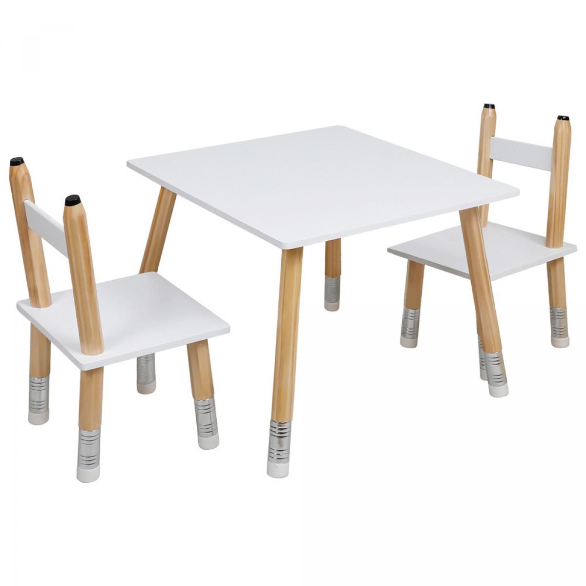 Mesa c 2 sillass infanti. lápiz