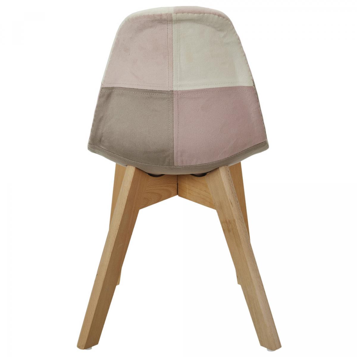 Set 2 sillas infantil patchwork rosa