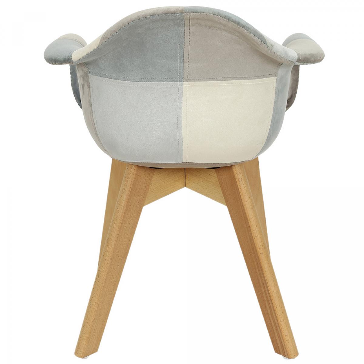 Set 2 butacas patchwork infantil azul