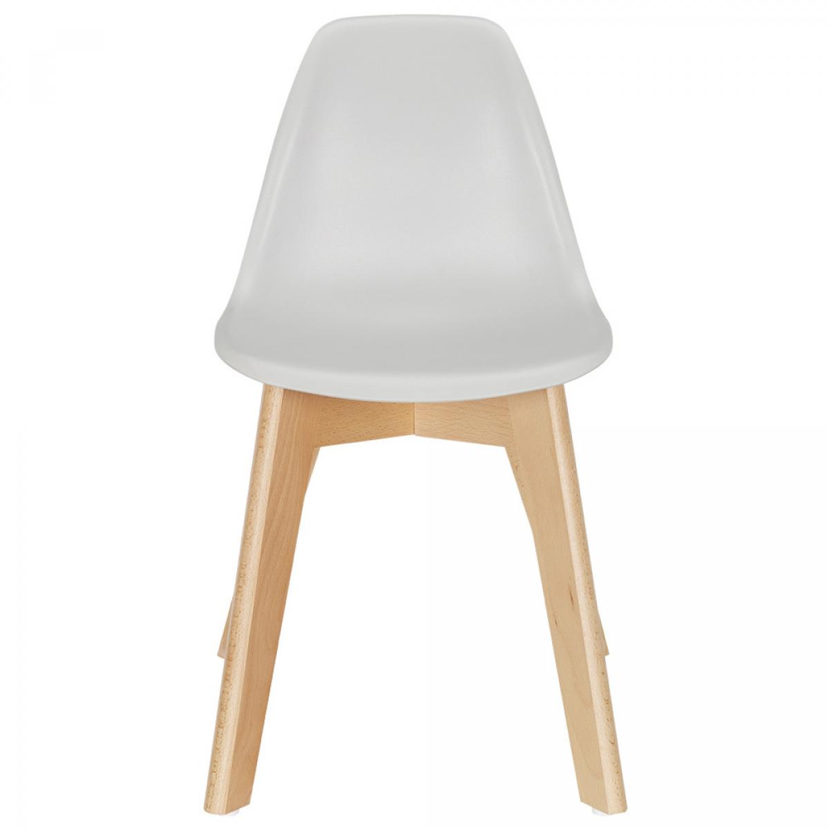 Set 2 sillas infantil gris claro scandinava