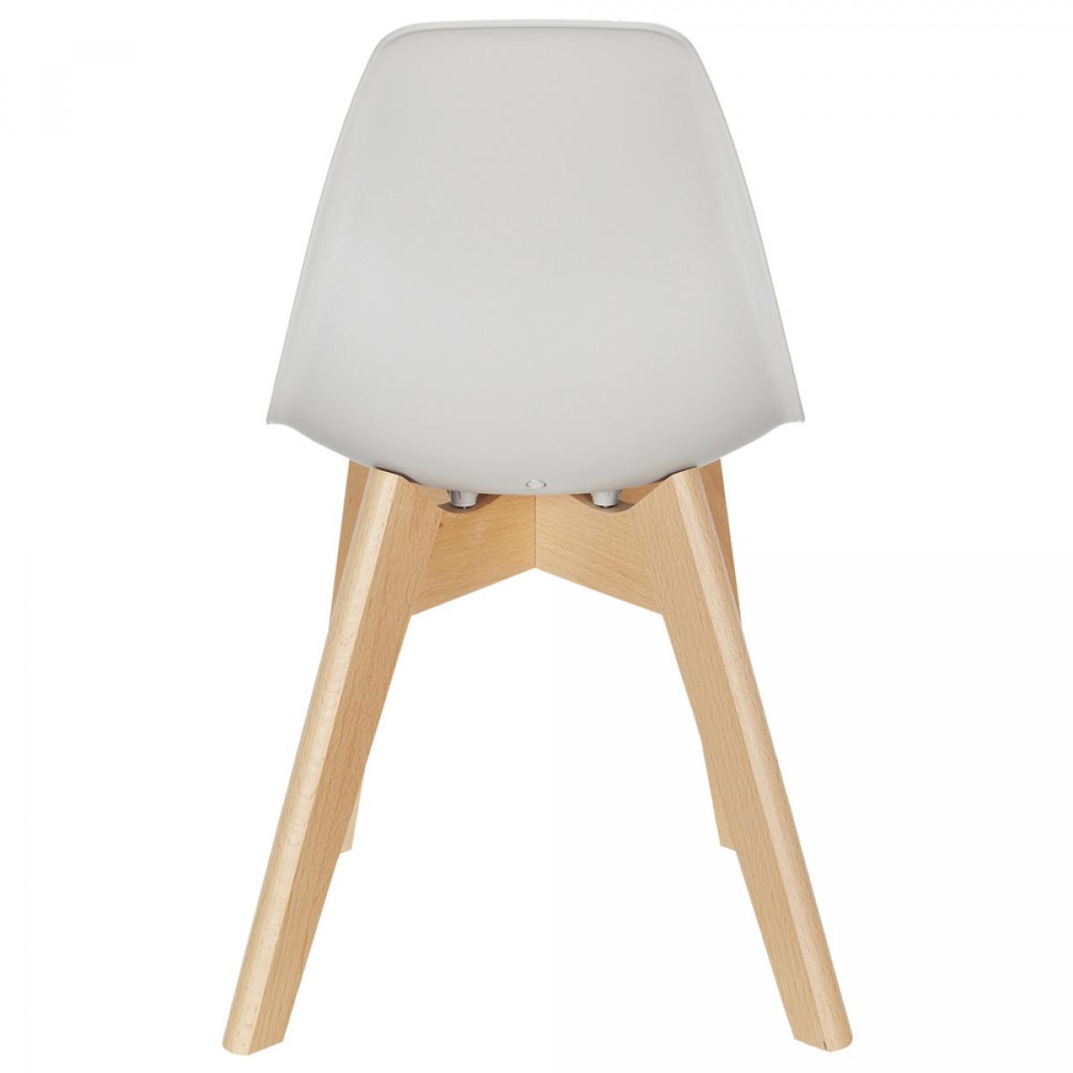 Set 2 sillas infantil gris claro scandinava