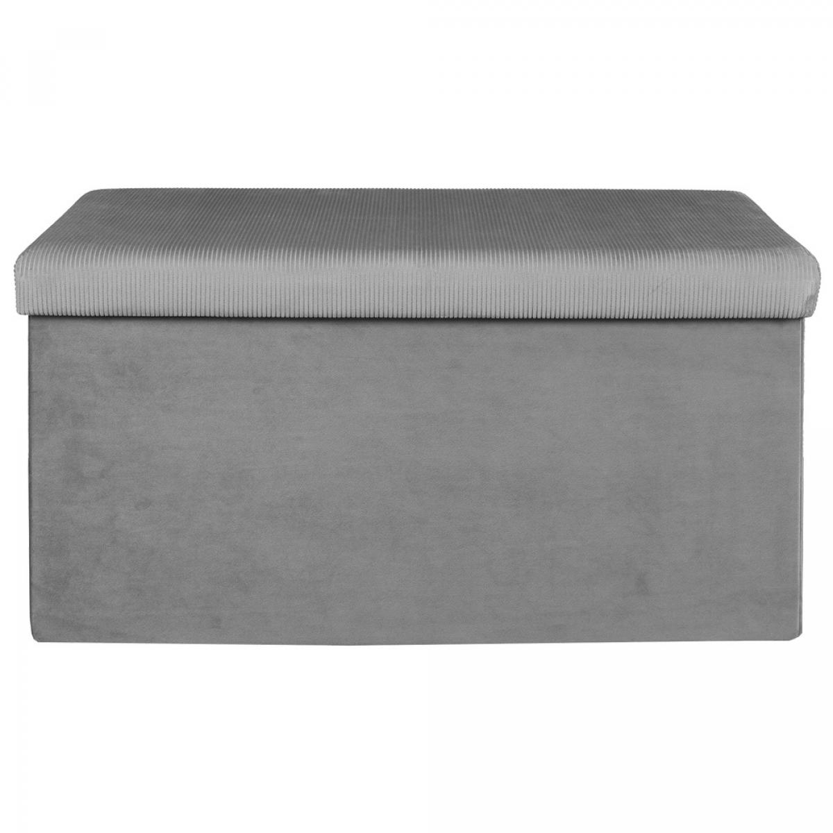Banco puf plegable gris tercio