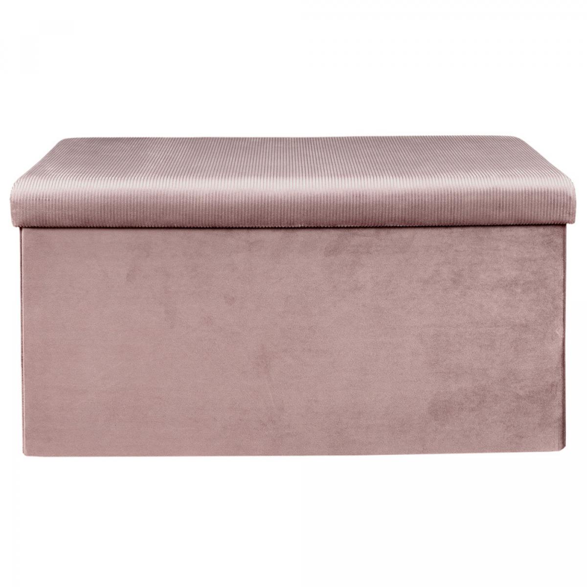 Banco puf plegable rosa tercio