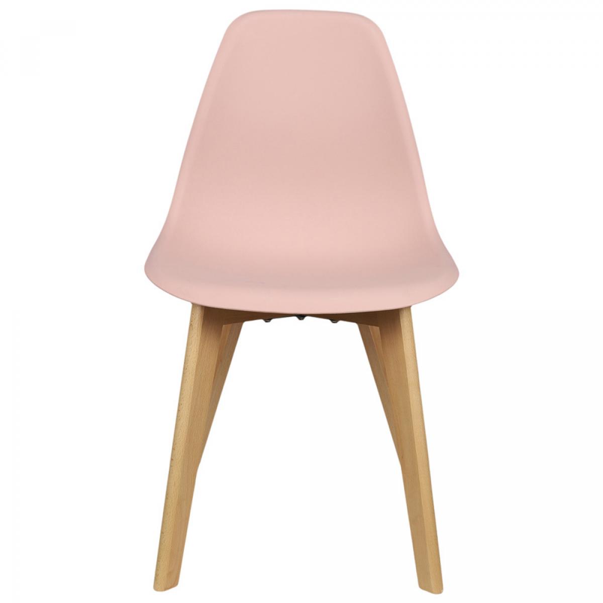 Set 4 sillas escandinava rosa