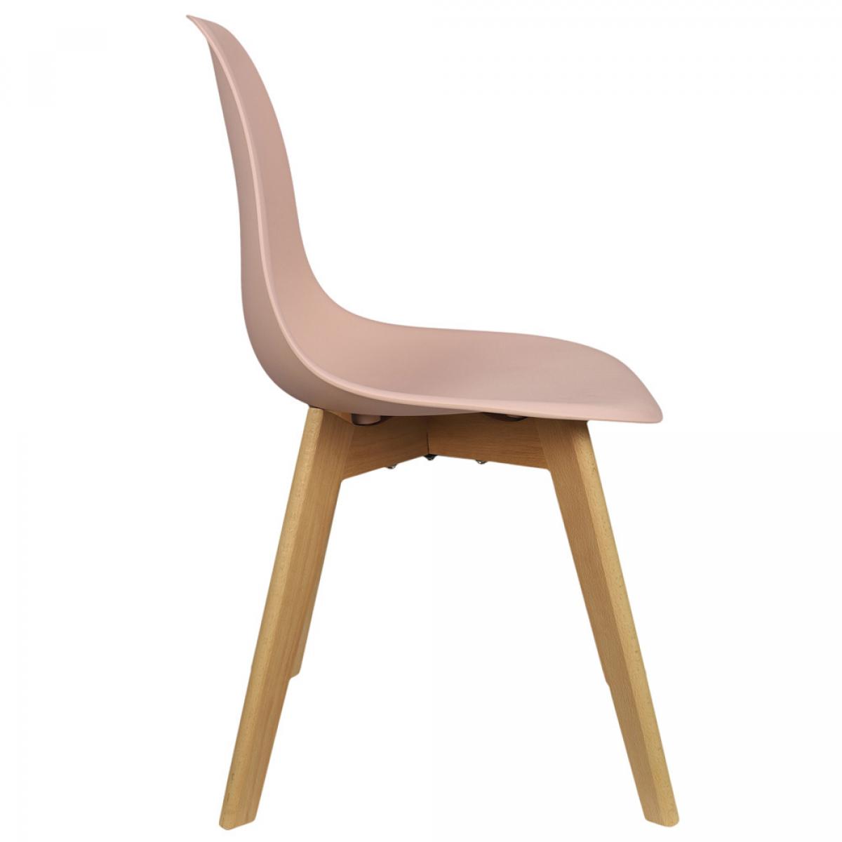 Set 4 sillas escandinava rosa