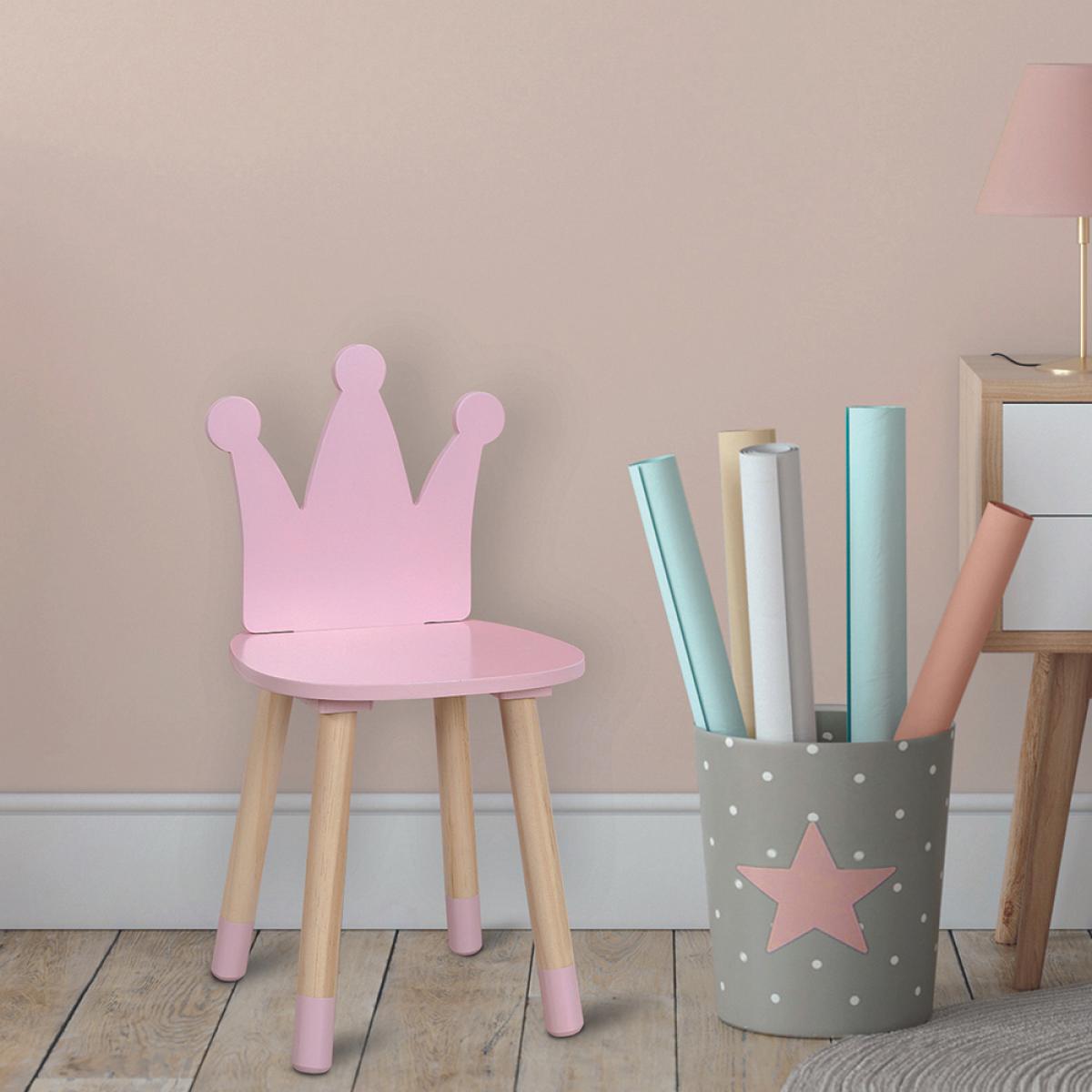 Silla infantil corona rosa