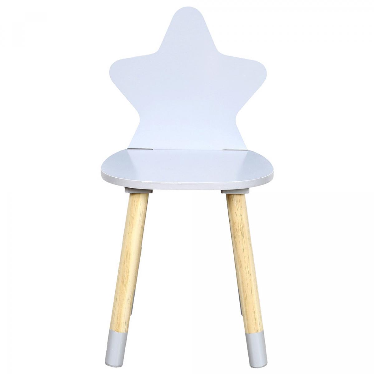 Silla infantil estrella gris