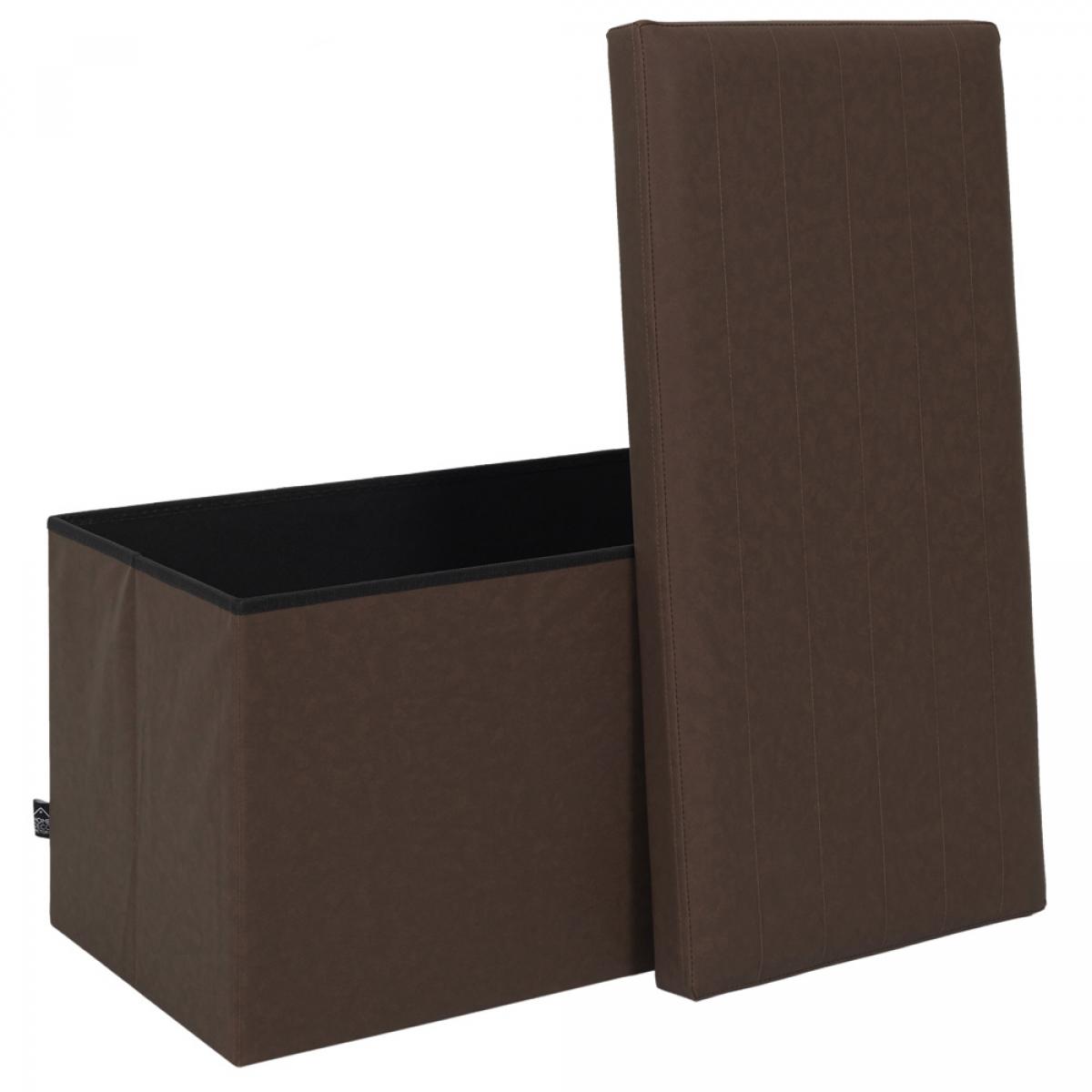 Banco puf plegable marrón