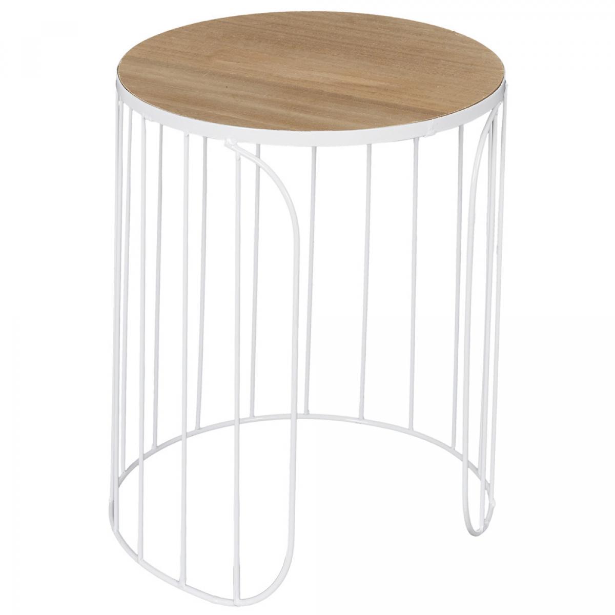 Jgo. 2 mesas nido varilla blan