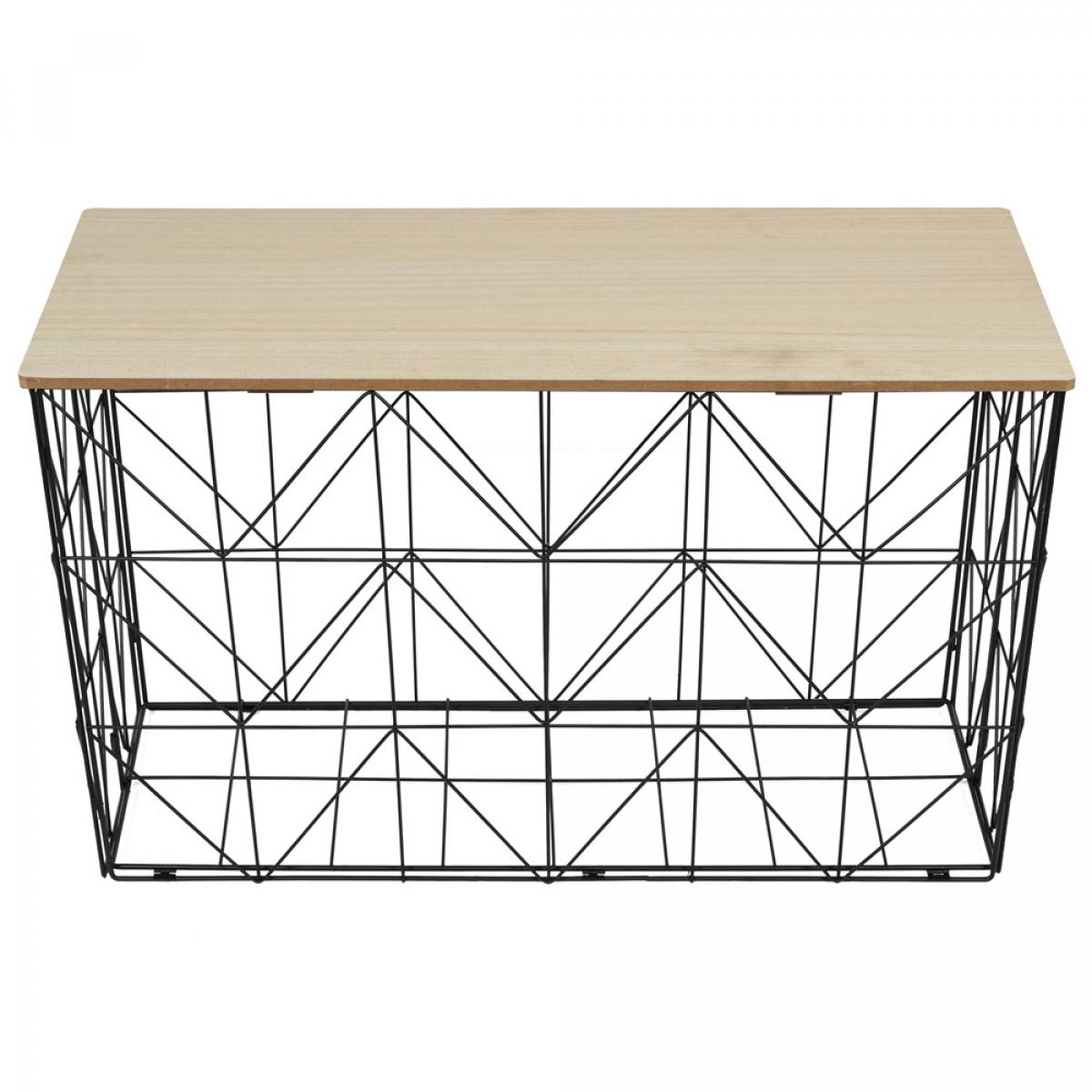 Mesa varilla plegable negra