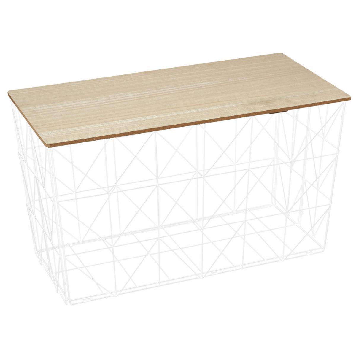 Mesa varilla plegable blanca