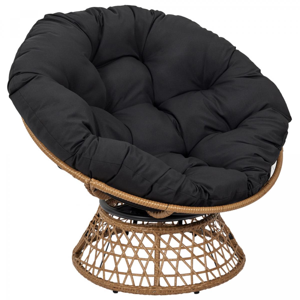 Butaca giratoria cancún negra