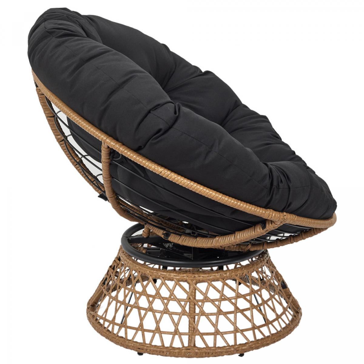 Butaca giratoria cancún negra