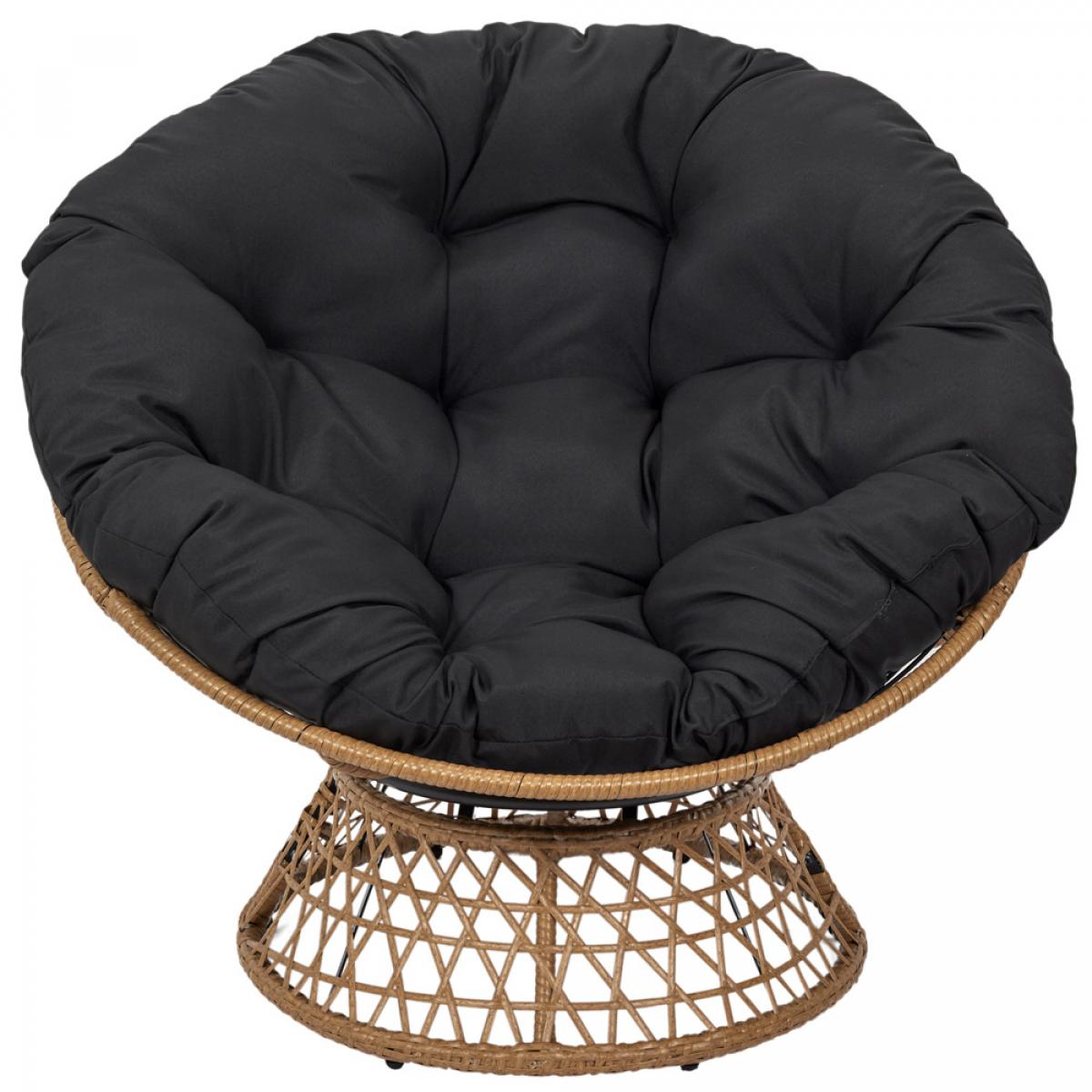 Butaca giratoria cancún negra