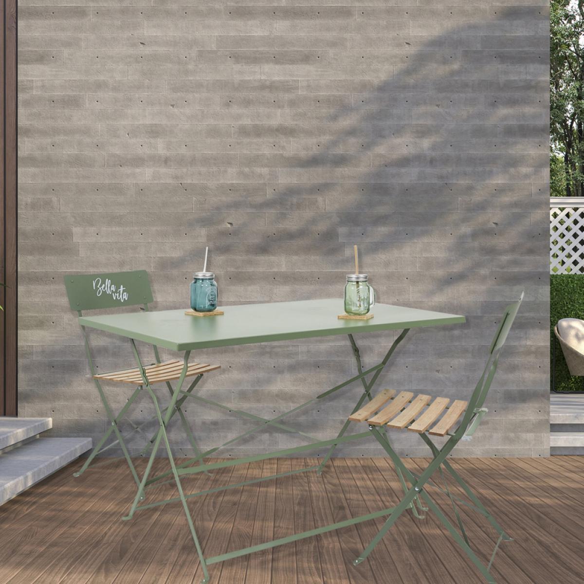 Mesa plegable 110x70x71 cm ver