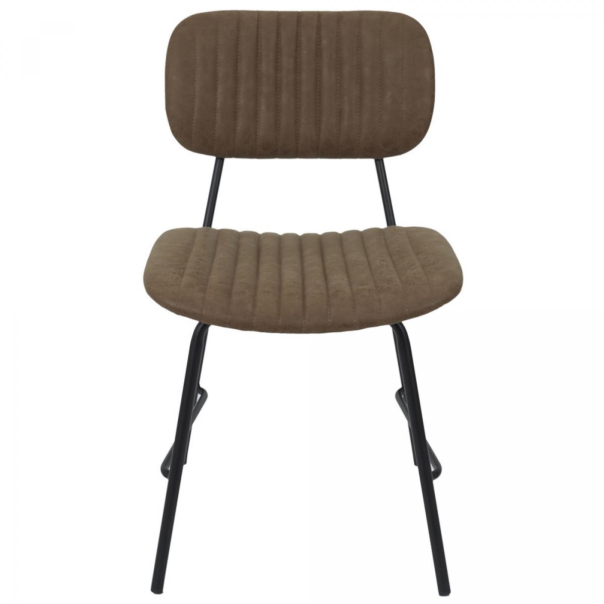 Set 2 sillas marrón taylor