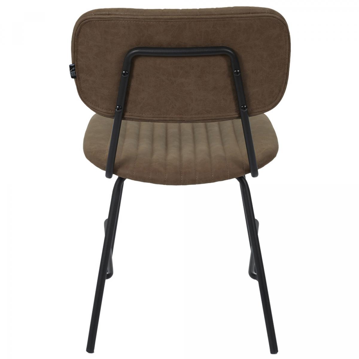 Set 2 sillas marrón taylor