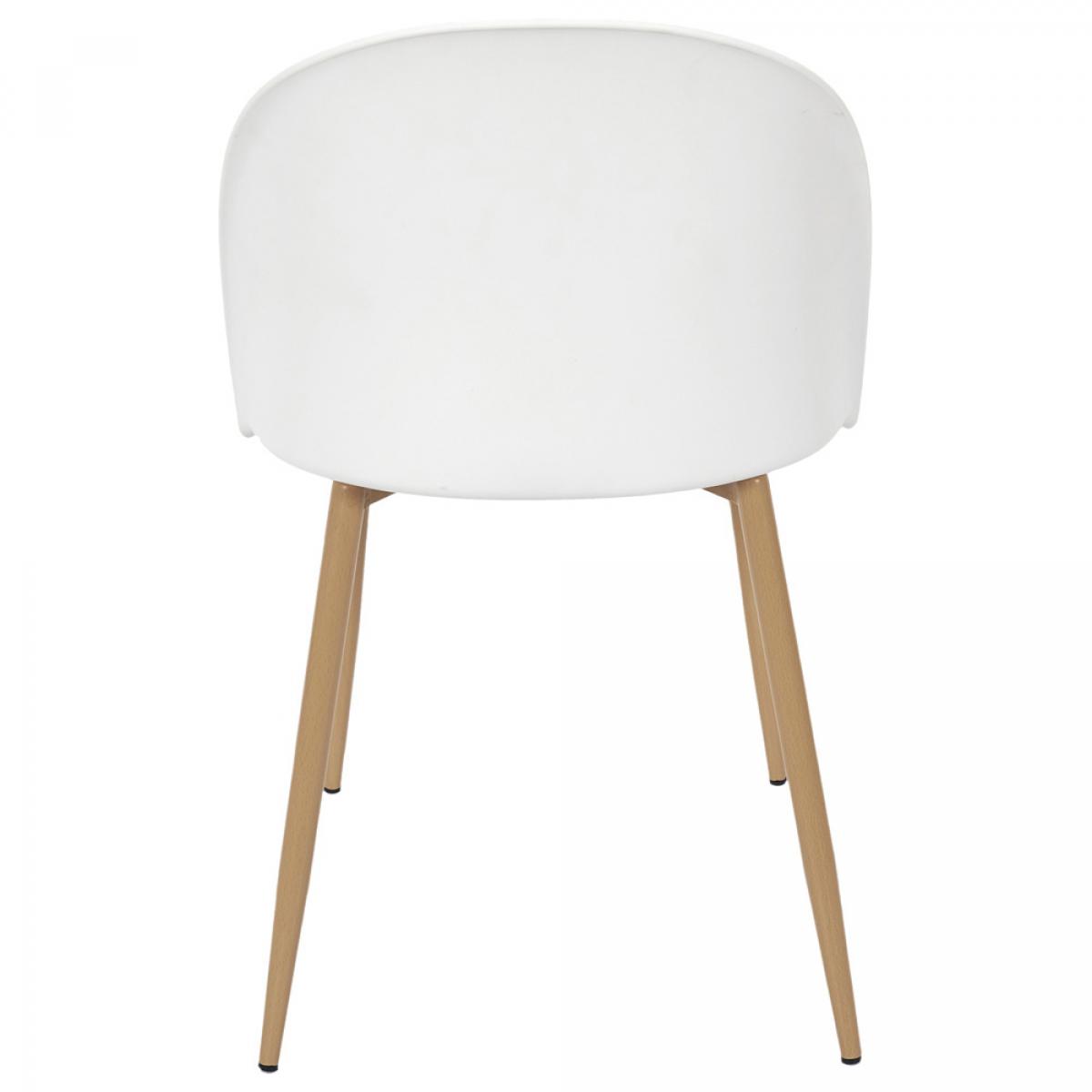 Set 4 sillas escandinavas bergen blanc