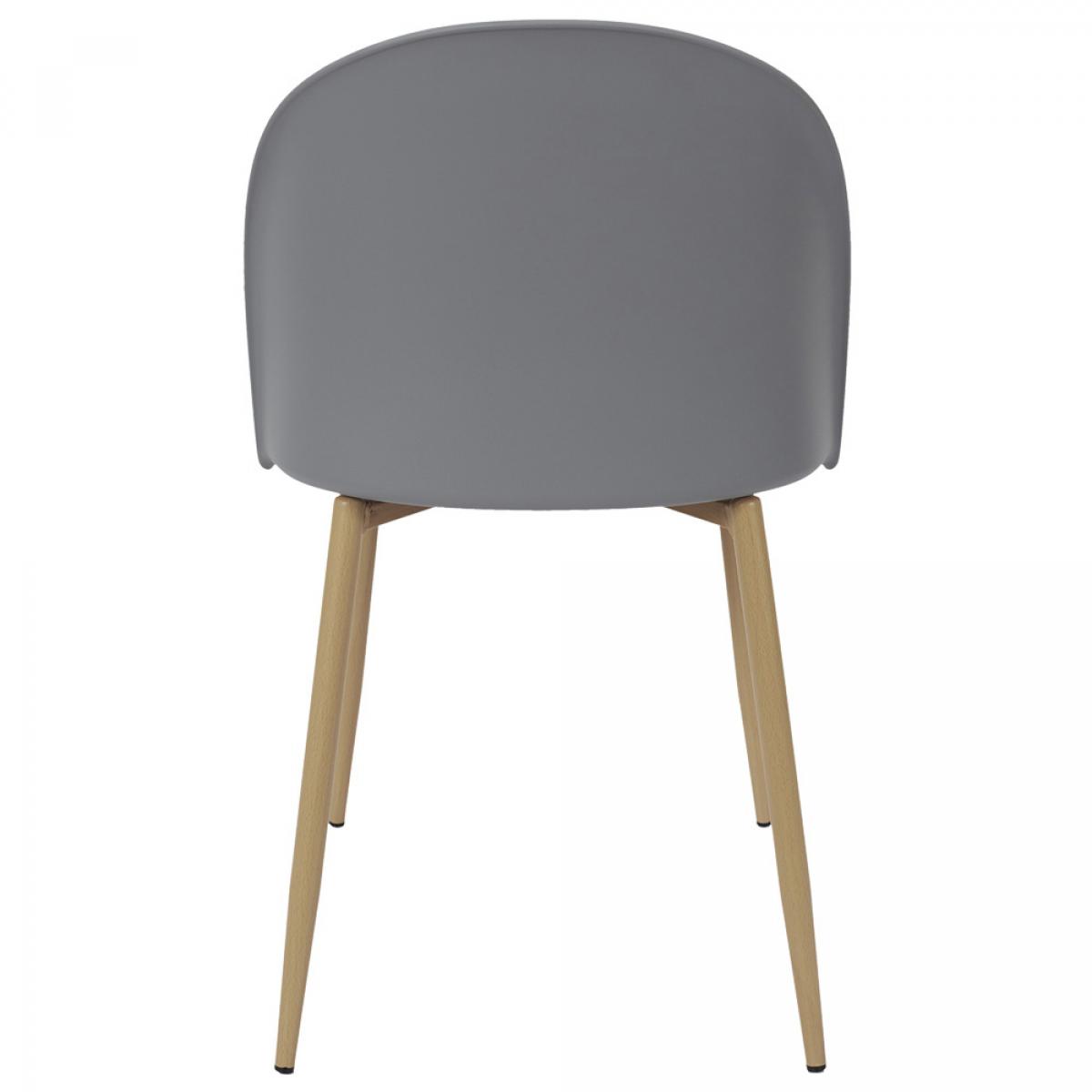 Set 4 sillas escandinavas bergen gris