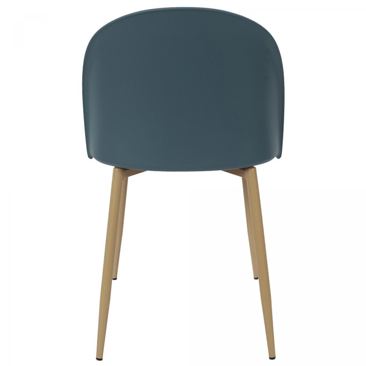 Set 4 sillas escandinavas bergen azul