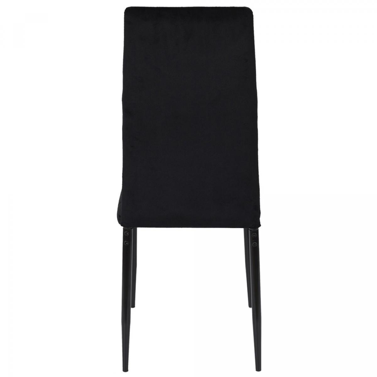 Set 2 sillas terciopelo negro víctor