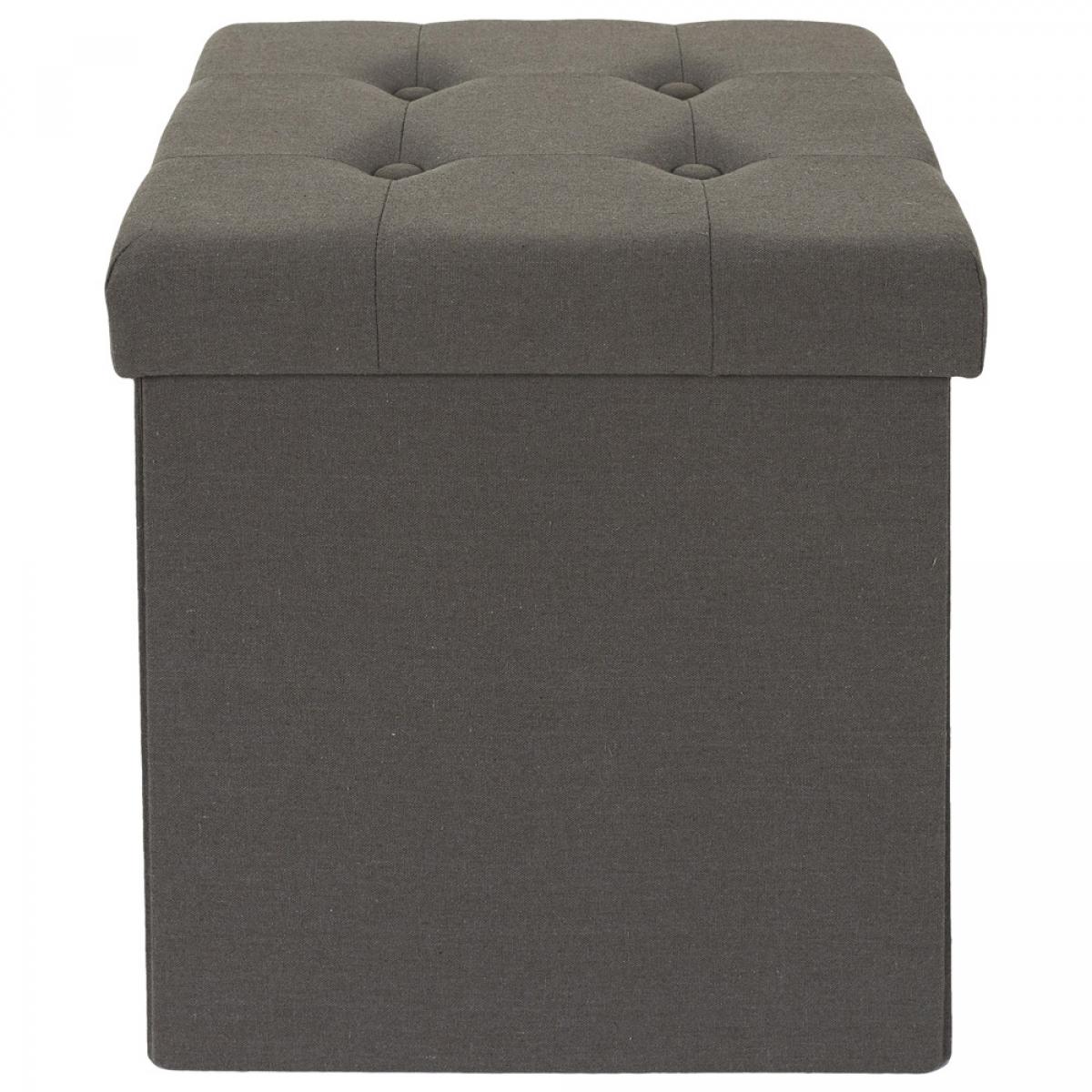 Caja puf plegable eleonor gris