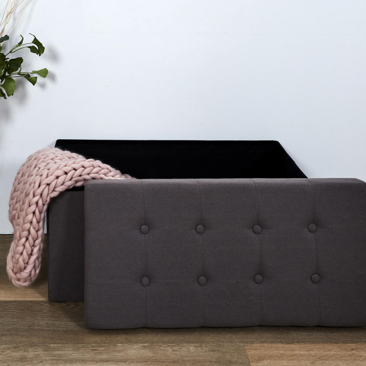 Banco puf plegable eleonor gri