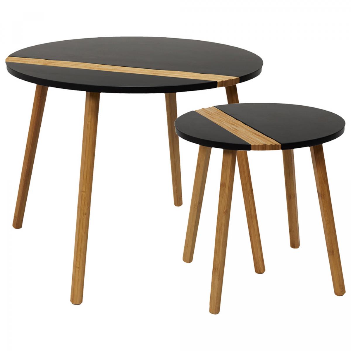 Set 2 mesas nido bicolor