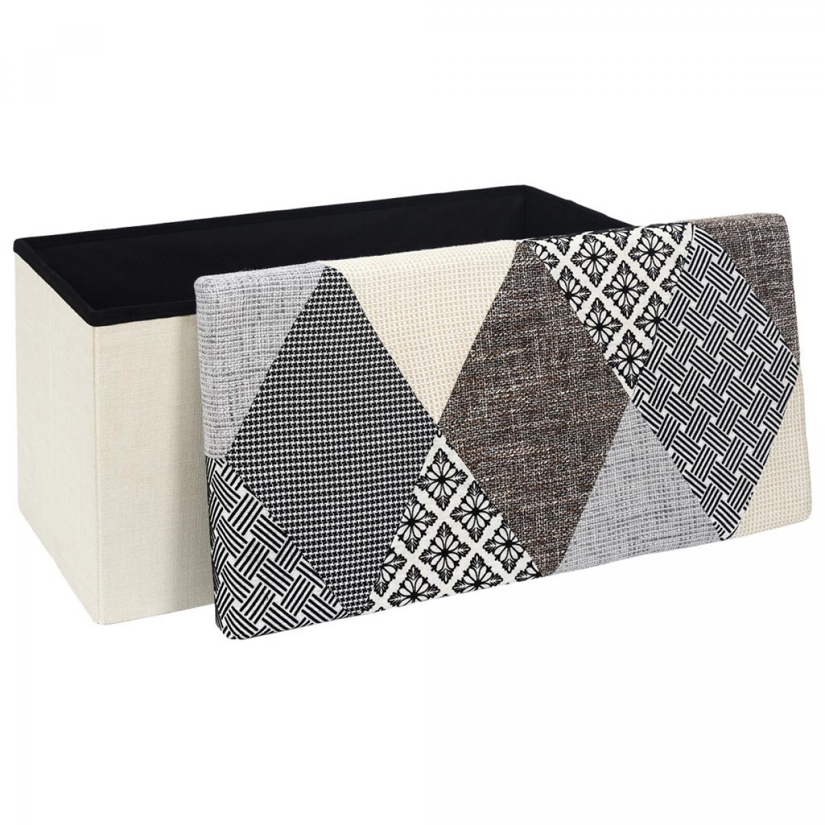 Banco puf plegable patchwork