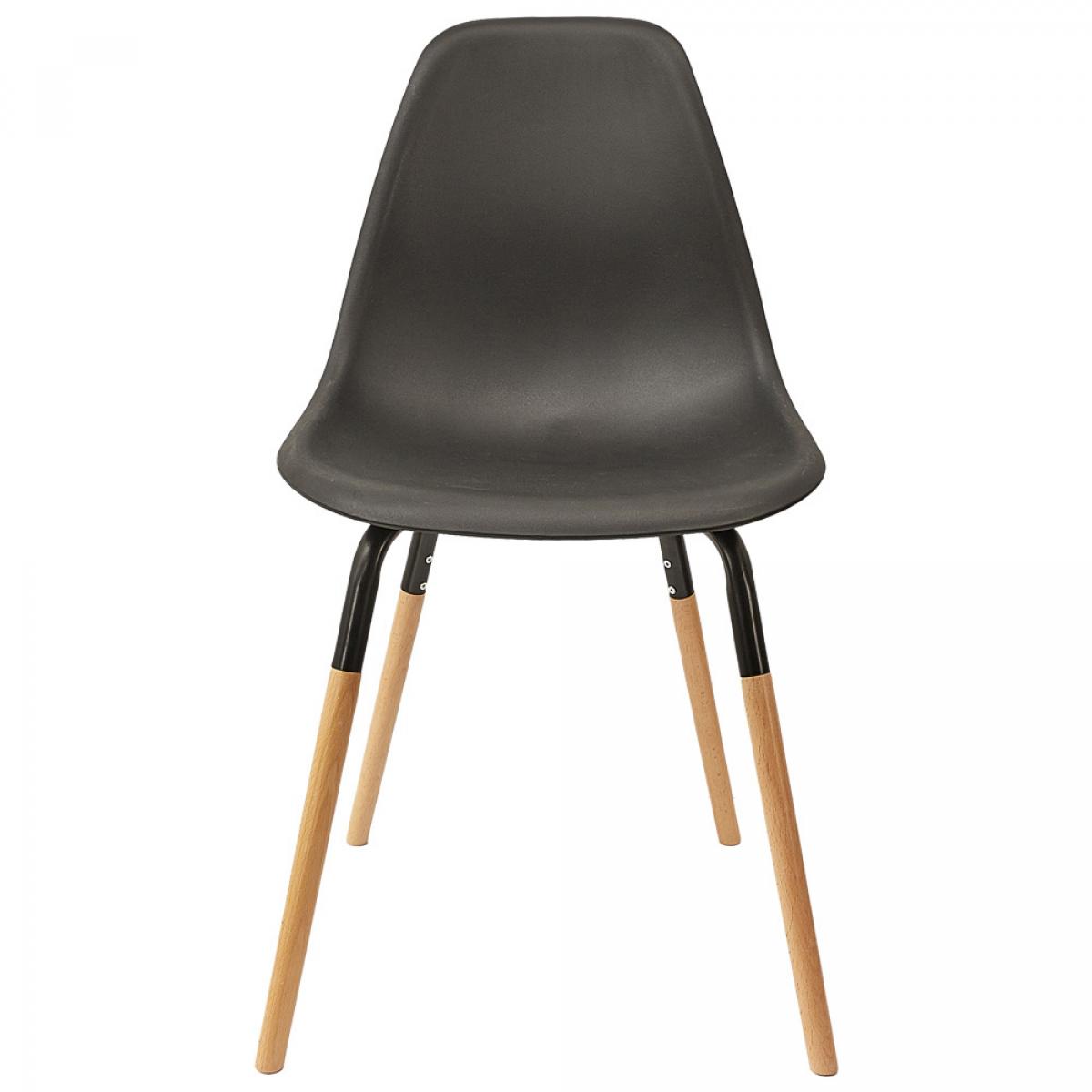 Set 4 sillas negras phenix escandinavas