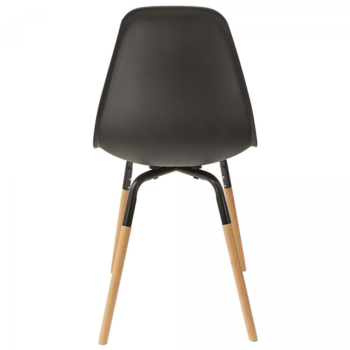 Set 4 sillas negras phenix escandinavas