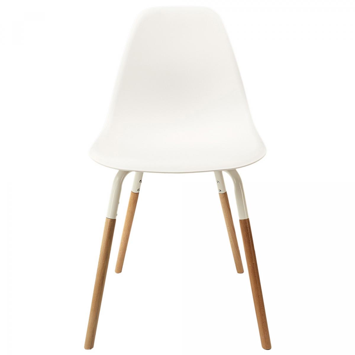 Set 4 sillas blancas phenix escandinavas