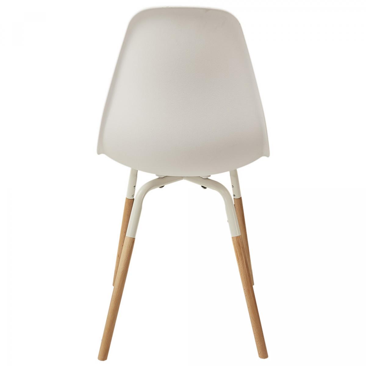 Set 4 sillas blancas phenix escandinavas