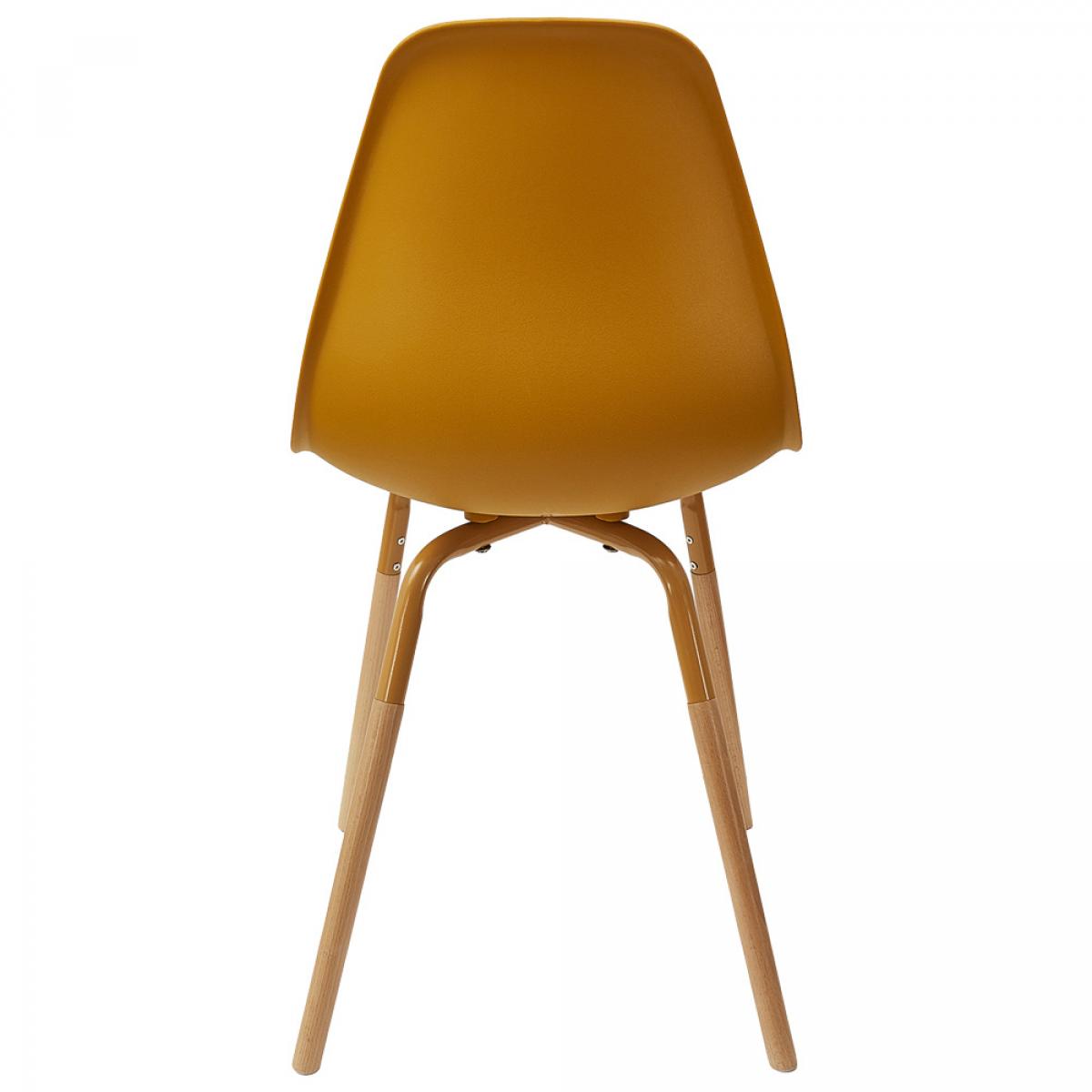 Set 4 sillas mostaza phenix escandinavas
