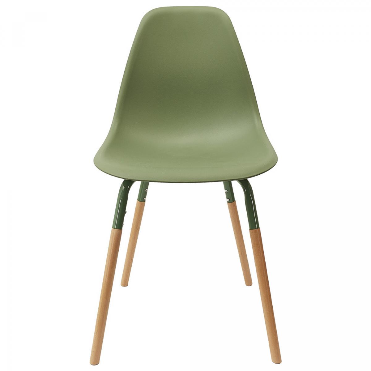 Set 4 sillas verdes phenix escandinavas