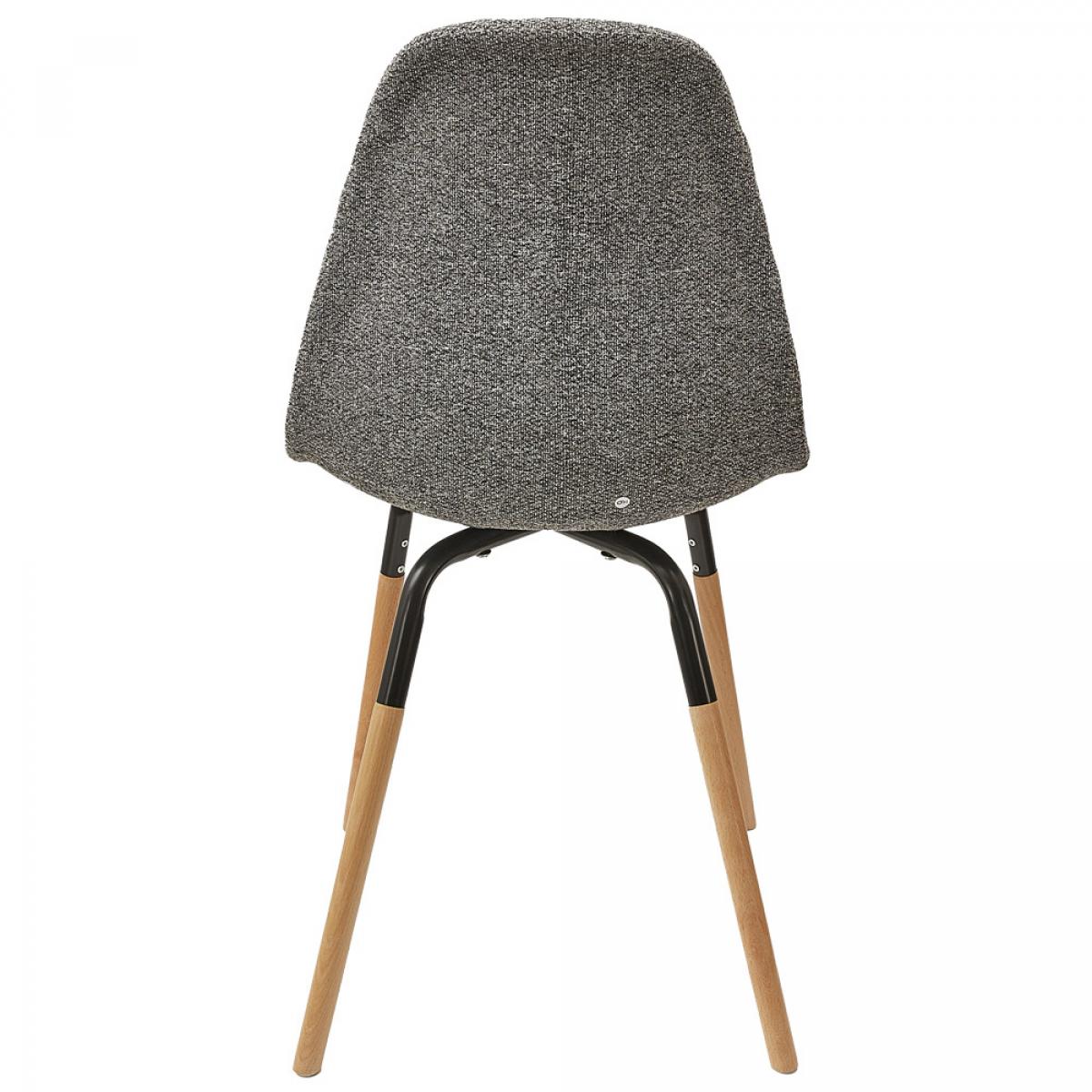 Set 4 sillas grises tela phenix escandinavas