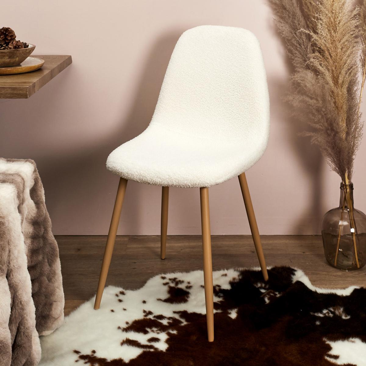 Set 4 sillas tapizado rizo freya