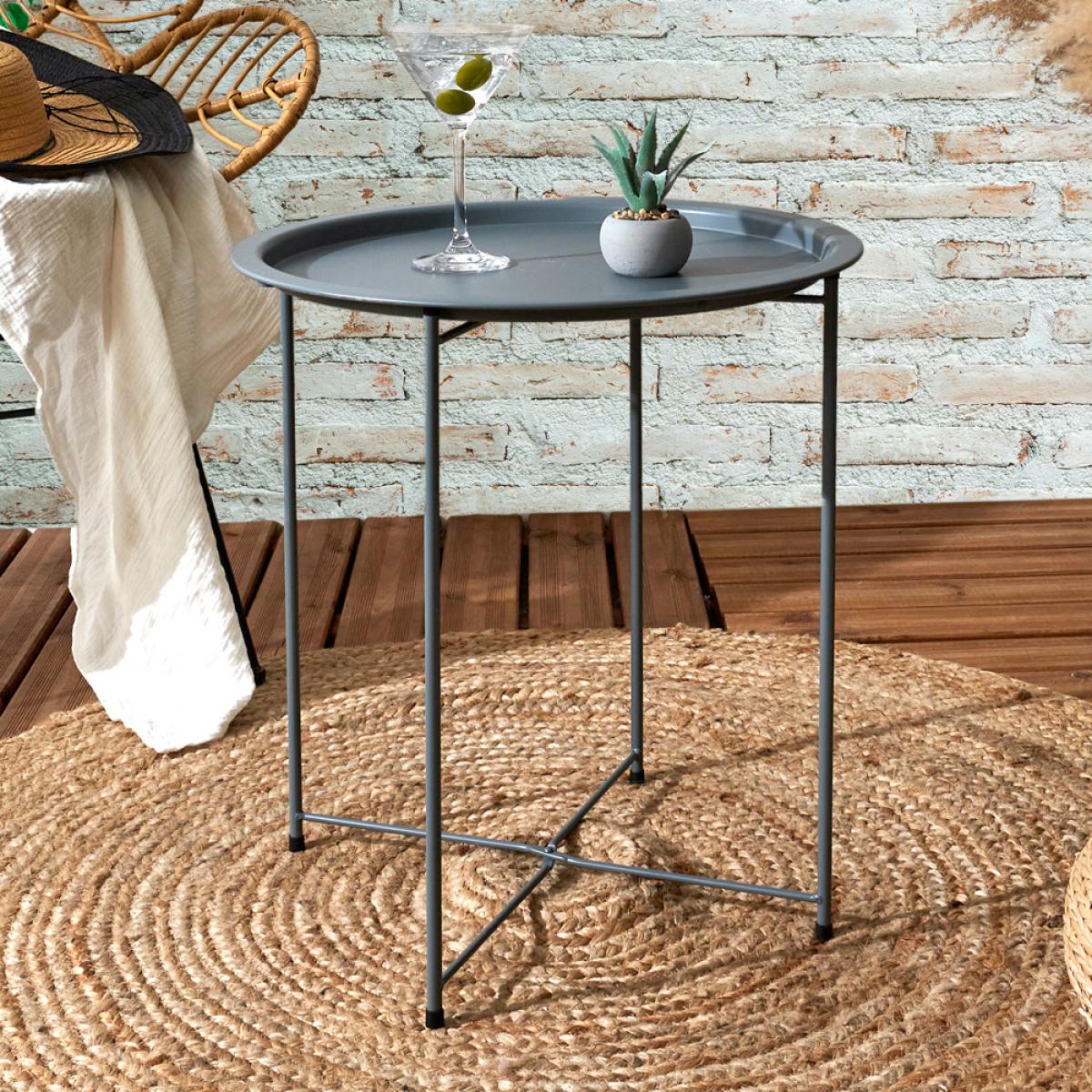 Mesa auxiliar sienna gris d.47